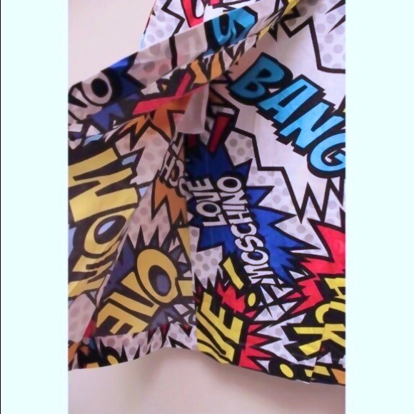 Authentic Moschino Comic Book Print Pop Art Skirt - Picture 5 of 6